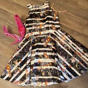 ASOS Black and White Stripped Dress - New With Tags